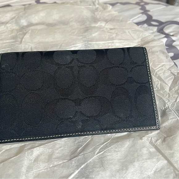 A Coach black wallet/checkbook - Picture 2 of 8